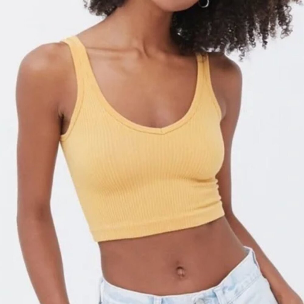 Urban Outfitters Drew Seamless Out From Under Ribbed Bra Top